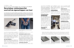 RecyStel - Recyclebaar stelkozijnprofiel overtreft de eigenschappen van hout - artikel Profiel 0525